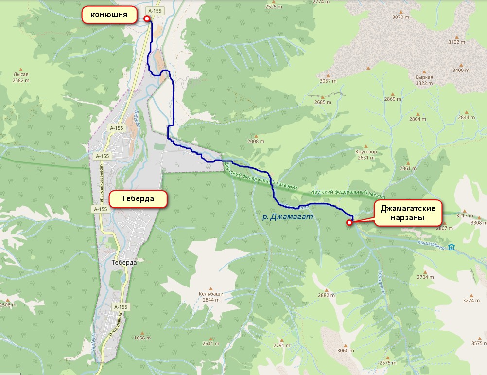 Домбай как добраться. Ущелье Джамагат Домбай. Джамагатский Нарзан маршрут. Долина Нарзанов Теберда. Маршрут из Теберды Джамагатские Нарзаны.